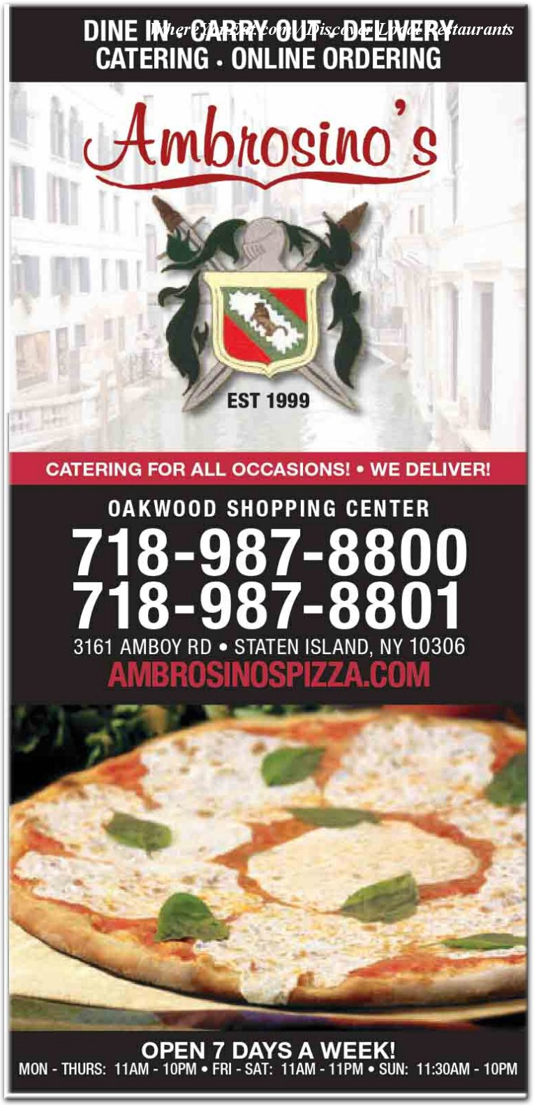 Ambrosino's food photos