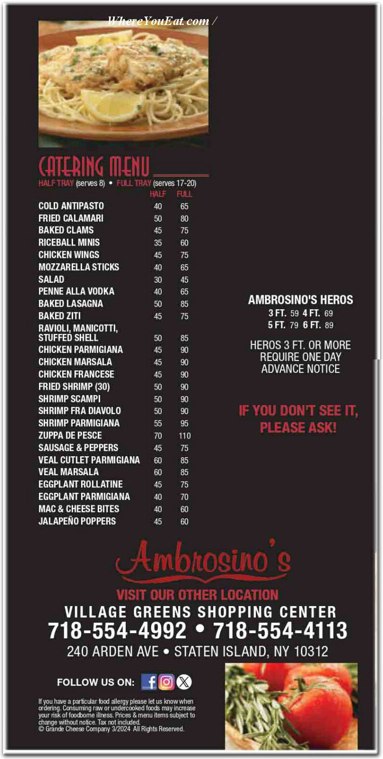 Ambrosino's food photos